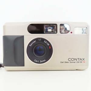T04 CONTAX/コンタックス T2 Carl Zeiss Sonnar 2.8/38 チタン コンパクトフィルムカメラ ジャンク