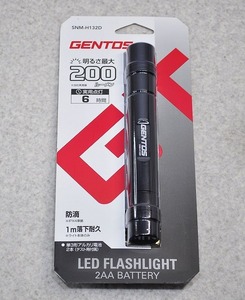 未使用■GENTOS ジェントス LEDフラッシュライト 200ルーメン SNM-H132D