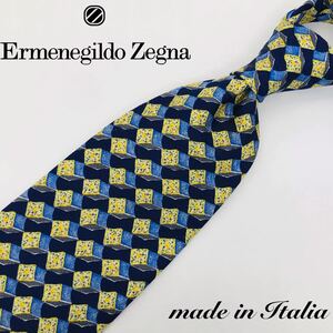 エルメネジルド・ゼニア　イタリア　シルク　グリーン　イエロー　150