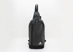 ◇美品【adidas アディダス】ショルダーバッグ ブラック×マットシルバー