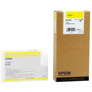 【新品】(まとめ) エプソン EPSON PX-P／K3インクカートリッジ イエロー 350ml ICY57 1個 【×10セット】