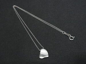 1円 ■美品■ TIFFANY＆Co ティファニー エルサペレッティ フルハート SV925 ネックレス ペンダント アクセサリー シルバー系 AX5601