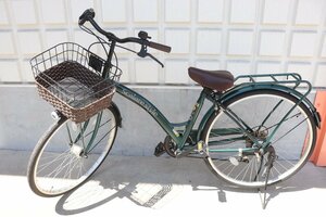 【ト足】CAZ01CAA3N SCALARE STYLE 24インチ グリーン ファミリーサイクル 自転車