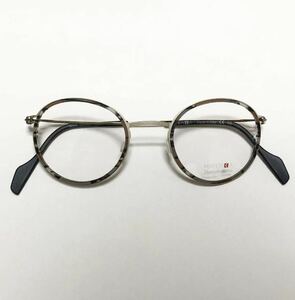 未使用 メガネ LOOK定価53,000円 OCCHIALLI ボストン 丸メガネ 鼈甲柄 MATERIKA イタリア製