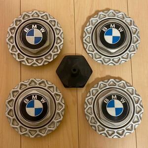 再出品　超希少　BMW 純正BBSセンターキャップ　4本セット　アダプター付き　ホイールキャップ　旧車　当時物