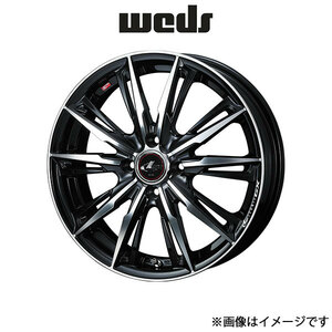 ウェッズ レオニス GX アルミホイール 1本 スイフト ZC72S/ZD72S 17インチ パールブラック/ミラーカット 0039349 WEDS LEONIS GX