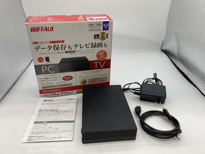 3797-01★通電確認済★ BUFFALO バッファロー　HD-EDS4U3-BE 4TB　外付けHDD 外付けハードディスク ブラック★