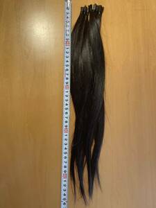 髪の毛 日本人 ストレート 髪束 45cm