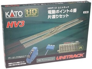 KATO HOゲージ HV-3 電動ポイント4 番片渡りセット 3-113 鉄道模型 レール
