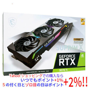 【中古】MSI製グラボ GeForce RTX 3070 Ti SUPRIM X 8G PCIExp 8GB 元箱あり [管理:1050021800]