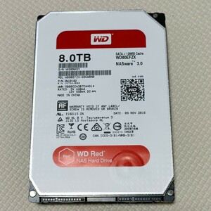 WDC 内蔵ハードディスク Red NAS用 動作良好 WD80EFZX 3.5インチ 8TB Western Digital (C)