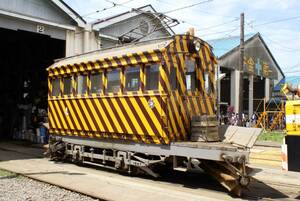 鉄道写真　函館市企業局交通部　排形　ササラ電車　Lサイズ