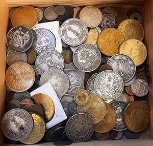 古銭　大量　外国 コイン　日本　銀貨　まとめて　約1518g