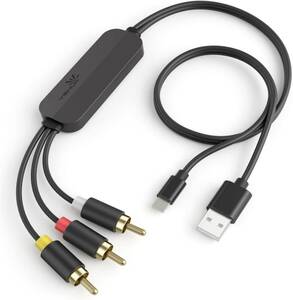 i-phone-3RCA Lighnting to RCA 変換ケーブル i-Phone 3RCA/AV 変換 ケーブル Ligh