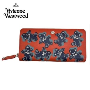 新品ヴィヴィアンウエストウッド Vivienne Westwood 牛革 長財布 カードケース 小銭入れ ラウンドファスナー ※他にも出品中です♪ vi15430