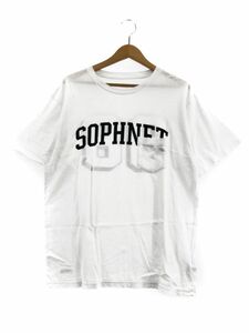 SOPHNET. ソフネット プリント Tシャツ sizeL/ホワイト ■◆ ☆ dkb3 メンズ