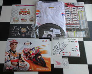 2019 マルク・マルケス MotoGP ワールドチャンピオン記念 Eightball Tシャツ (XLサイズ)+ステッカー+Repsol Honda Team 93Marquez ポスター