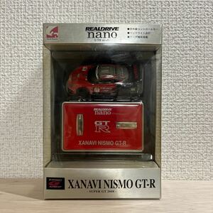 【未開封】ミニラジコン 1/58 ザナヴィニスモ GT-R superGT2008 「REAL DRIVE nano」 外装箱は経年劣化による変色あり