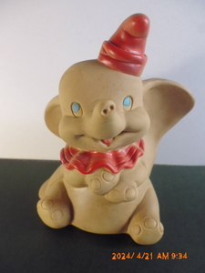 ダンボ　Dumbo 1960年代　ビンテージ　Walt Disney ラバー・スクイーズ・トイ　Dell社　Rubber Squeeze Toy 1960s