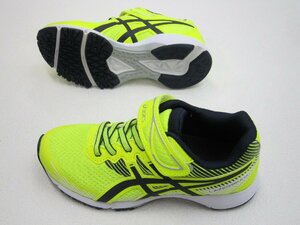 ★25％OFF～ asics アシックス レーザービーム RG-MG スピードモデル ゴム紐 1本ベルト【男子 ジュニア】Bスニーカー 黄NV 21.0cm 2イ