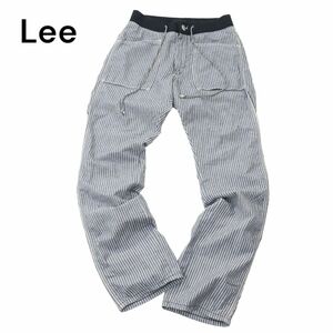 Lee リー 40500 シャンブレー★ ヒッコリー ストレート ベイカー イージー デニム パンツ ジーンズ Sz.28　メンズ 日本製　A4B00772_2#P