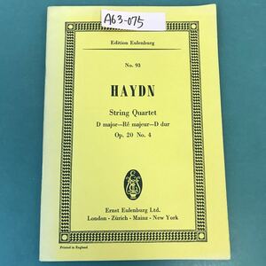 A63-075 HAYDN String Quartet No.93