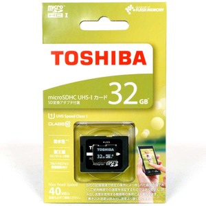 microSDHCカード【32GB】CLASS10 東芝 TOSHIBA MSDAR40N32G UHS-I対応【即決】マイクロSDHCカード SD変換アダプタ付★4562131647784 新品