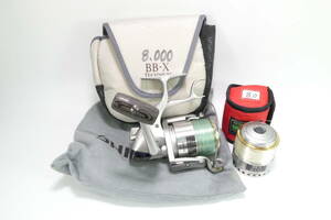 W2402/シマノ/BB-X テクニウム 8000/SC598/スピニングリール/替えスプール/釣具/磯釣り/引退品