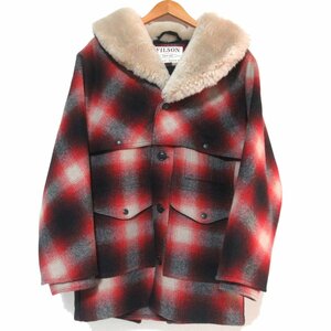 美品 FILSON フィルソン FILSON LINED WOOL PACKER COAT チェック柄 ラインドウール パッカーコート XSサイズ レッド系