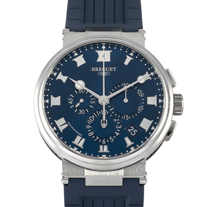 ブレゲ Breguet マリーン クロノグラフ 5527TI/Y1/5WV ブルー文字盤 新品 腕時計 メンズ
