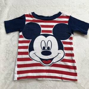 WS0332 Disney baby ディズニーベビー ベビー Tシャツ 半袖 かわいい 24M ミッキーマウス