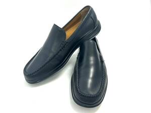 (5)COLE HAAN/コールハーン ナイキ エア レザー ローファー サイズ US10.5 スリッポン 革靴 黒/ブラック ソール (49207S5)