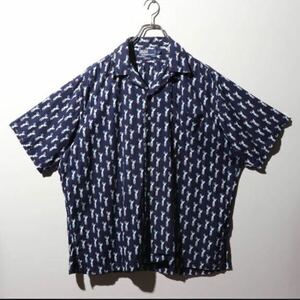 90s ヴィンテージ ラルフローレン レーヨン 開襟 シャツ L 古着 RRL アロハ ペイズリー CALDWELL オープンカラー polo sport country