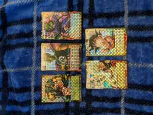 ドラゴンボールカードゲーム　キラカードダス5枚セット当時物絶版 