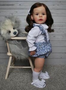 リボーンドール　赤ちゃん人形　　リアル赤ちゃん　ベビー　　24インチ　60cm フルセット　かわいい女の子　幼児　本物思考製造　手造り