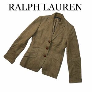 RALPH LAUREN ラルフ ローレン テーラードジャケット 総裏 ベージュ系 サイズ9