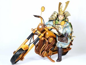 大迫力の大将飾り バイク乗り大将 子供大将 端午の節句 五月人形 武者人形 こどもの日