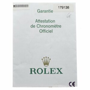 ロレックス ROLEX 179138 保証書 K番 _2-9