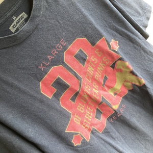 U.S Used Clothing Old X-LARGE 20th Anniversary T-Shirt アメリカ古着 オールド エクストラ ラージ 20周年記念 Tシャツ M size ネイビー