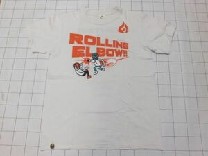 ◆Tシャツ 半袖 サイズ(S) Laundry(ランドリー)ROOLING ELBOW!! マスクマン◆古着 日本製 同梱可 プロレス 三沢光晴 タイガーマスク エルボ