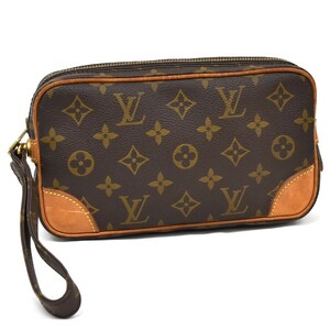 1円 ◇ 極美品 LOUIS VUITTON ルイヴィトン セカンドバッグ クラッチ マルリー・ドラゴンヌ M51827 モノグラム キャンバス◇Cmp