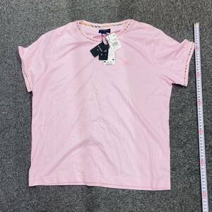 【OP-13174FK】1円スタート～ BURBERRY バーバリー Tシャツ 半袖 ピンク LL メンズ レディース ファッション 中古品 長期保管品