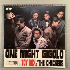 シングル盤(EP)▲チェッカーズ『ONE NIGHT GIGOLO』『TOY BOX』※1988年盤▲美品！