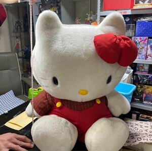 1円スタート！大きなHELLO KITTYハローキティメガサイズぬいぐるみ　サンリオ　レア