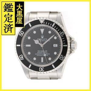 Y番2003年正規品 ROLEX ロレックス 腕時計 シードゥエラー 16600 ブラック文字盤 ステンレス 自動巻き 穴有【472】SJ