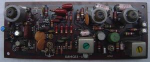 TRIO/UA14023::IF回路のコイル、TR等、部品取り未使用品2枚1沓R050120