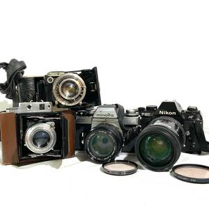【フィルムカメラまとめ！】MINOLTA XE / Nikon F-501 / PETRI R.F / AGFA COMPUR【2515159-1/212/rgmry】