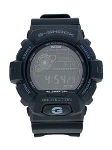 CASIO◆ソーラー腕時計・G-SHOCK/デジタル/BLK