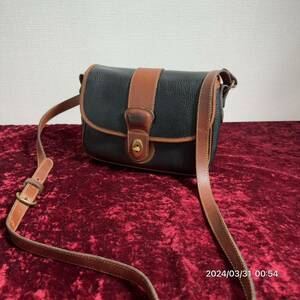 vintage USA製　人気　COACH オールドコーチ　バイカラー　ターンロック　シボ革　レザー　ショルダーバッグ