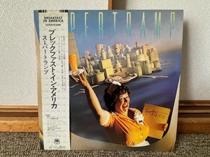 【中古/国内盤】SUPERTRAMP スーパートランプ★BREAKFAST IN AMERICA＿帯付き LPレコード 中古